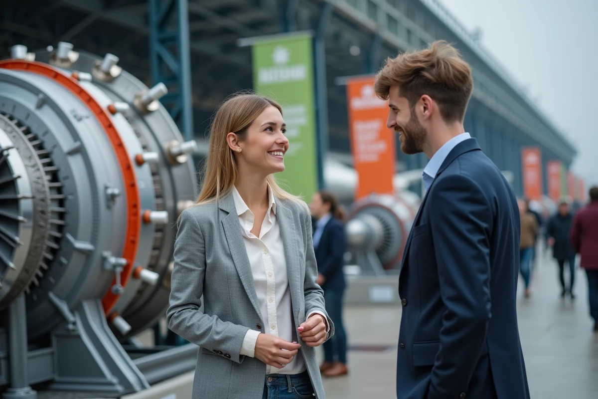 Jeune femme examinant une pièce de moteur lors d